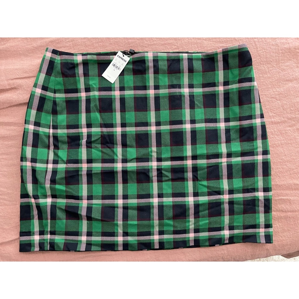 NWT Express Plaid Mini Skirt